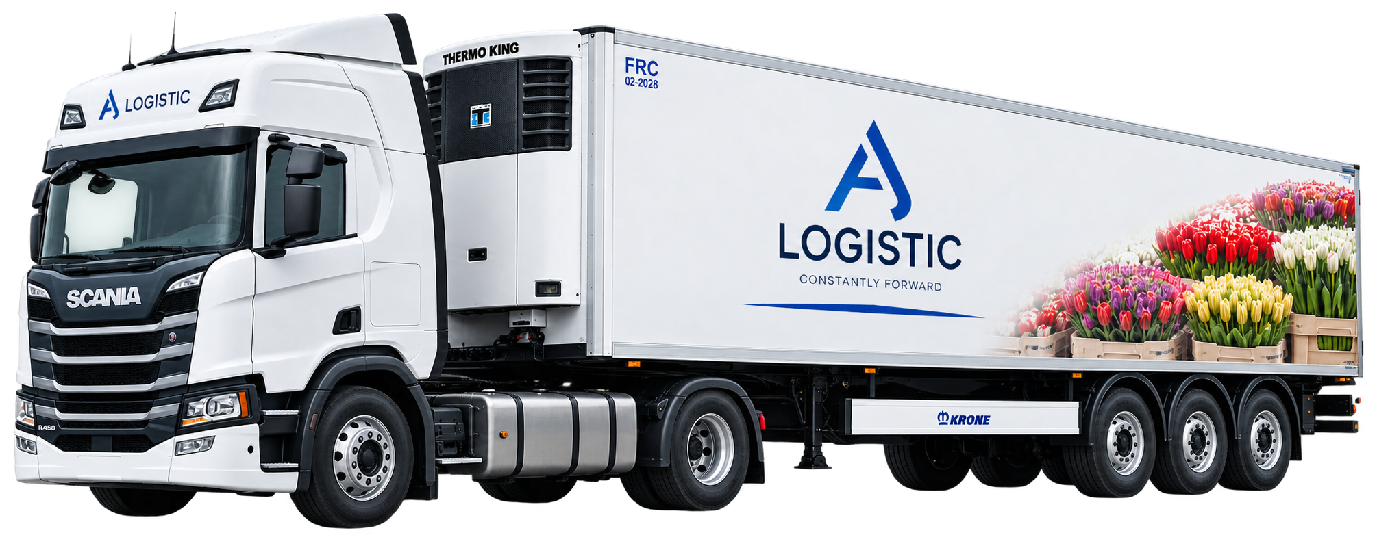 Naczepa chłodnia kwiatowa AJ Logistic